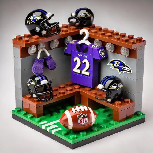 🏈 NFL LEGO® Locker Room – Build Your Ultimate Football Headquarters!